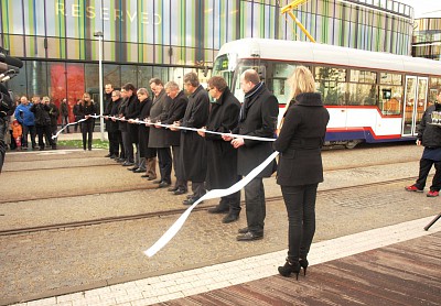 Otevření I. etapy tratě na Nové Sady 14