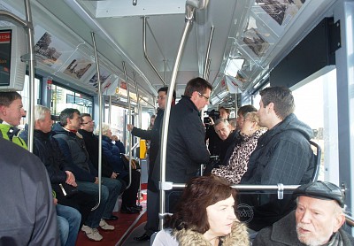 Otevření I. etapy tratě na Nové Sady 15